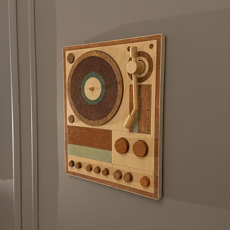 Interactive Analog Turntable Sculpture