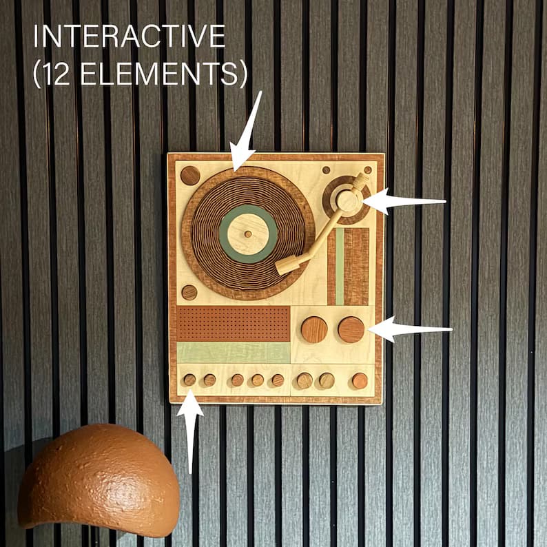Interactive Analog Turntable Sculpture - 11