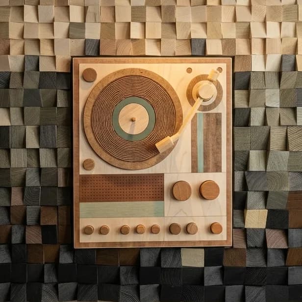 Interactive Analog Turntable Sculpture - 8
