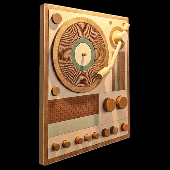 Interactive Analog Turntable Sculpture - 3